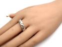 Silver Twisted Band Ring