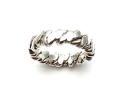 Silver Twisted Band Ring