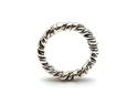 Silver Twisted Band Ring