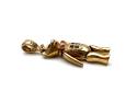 9ct CZ Moveable Teddy Bear Pendant