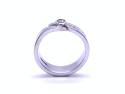18ct White Gold Diamond Band Ring