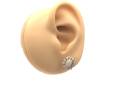 18ct Opal Cluster Stud Earrings 12x14mm
