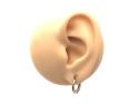 9ct Yellow Gold Heart Hoop Earrings