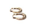 9ct Yellow Gold Heart Hoop Earrings