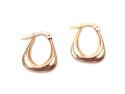 9ct Yellow Gold Handbag Hoop Earrings