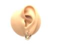 9ct Yellow Gold Patterned Hoop Earrings
