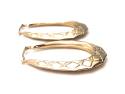 9ct Large Creole Style Hoop Earrings