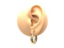 9ct Yellow Gold Fancy Hoop Earrings