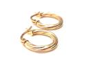9ct Yellow Gold Twisted Hoop Earrings