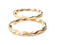 9ct Yellow Gold Twisted Hoop Earrings