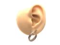Secondhad 9ct 3 Colour Textured Hoop Earrings