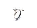 Silver Coiled Cobra Ring