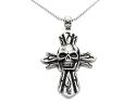 Stainless Steel Skeleton Cross Pendant & Chain