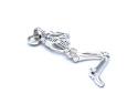 Silver Praying Skull Pendant