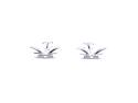 Silver Bat Stud Earrings