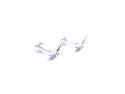 Silver Bat Stud Earrings