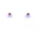 9ct Yellow Gold Ball Stud Earrings 4mm