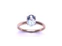 9ct Yellow Gold Aquamarine Solitaire Ring