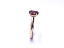 9ct Yellow Gold Garnet Solitaire Ring