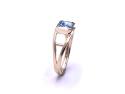 9ct Yellow Gold Blue Topaz Solitaire Ring