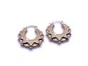 9ct Yellow Gold Round Creole Hoop Earrings 19mm