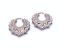 9ct Yellow Gold Round Creole Hoop Earrings 29mm