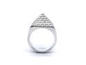 Silver Pyramid Ring 18mm