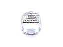 Silver Pyramid Ring 18mm