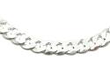 Silver Flat Curb Chain 22 Inch
