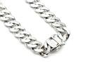 Silver CZ Curb Chain 22 Inch