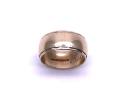 9ct Patterned Wedding Ring 9mm