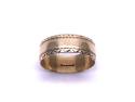 9ct Patterned Wedding Ring 7mm
