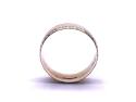 9ct Patterned Wedding Ring 7mm