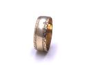 9ct Patterned Wedding Ring 7mm