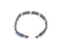 14ct Yellow Gold Jade Bracelet