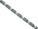 14ct Yellow Gold Jade Bracelet