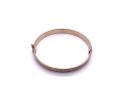 9ct Two Colour Patterned Hinged Bangle