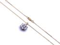 9ct Laboratory Grown Diamond Cluster Necklet 2ct