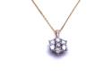 9ct Laboratory Grown Diamond Cluster Necklet 2ct
