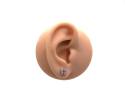 9ct White Gold CZ 4 Stone Stud Earrings