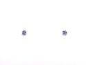 14ct White Gold CZ Solitaire Earrings