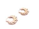 9ct Yellow Gold Round Creole Hoop Earrings