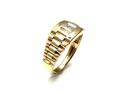 9ct Yellow Gold Diamond Gents Ring