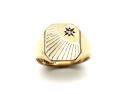 9ct Yellow Gold Diamond Signet Ring