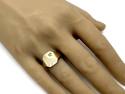 9ct Yellow Gold Diamond Signet Ring