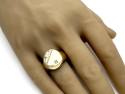 9ct Yellow Gold Diamond Signet Ring