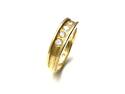 18ct Yellow Gold Diamond 6 Stone Ring