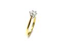 18ct Yellow Gold Diamond Solitaire Ring