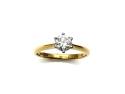 18ct Yellow Gold Diamond Solitaire Ring