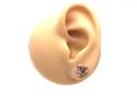 9ct Ruby & Diamond Stud Earrings